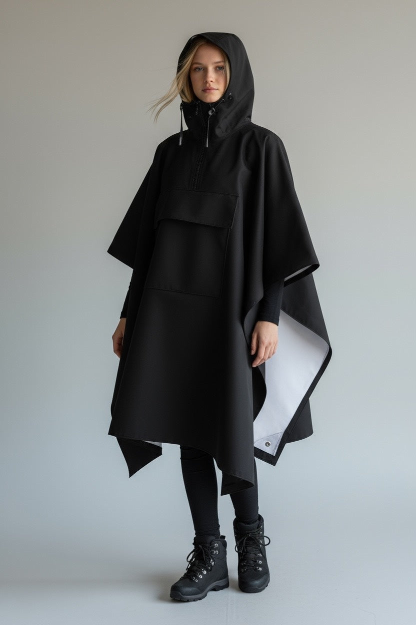 Poncho Imperméable Tactique 3 en 1 ,poncho, tarp, abri d'urgence