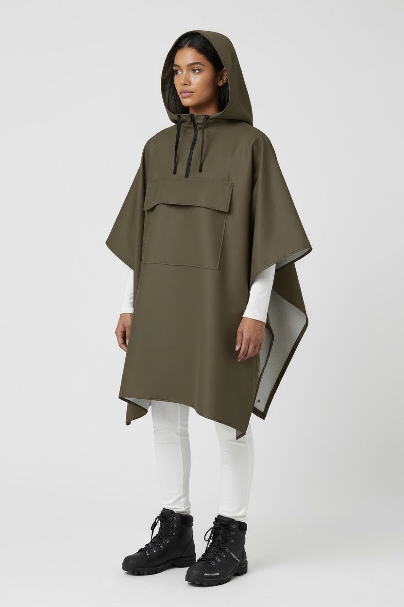 Poncho Imperméable Tactique 3 en 1 ,poncho, tarp, abri d'urgence