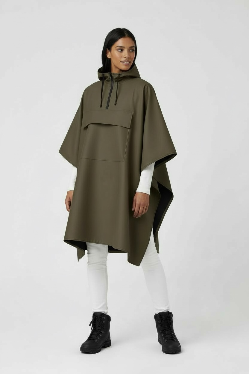 Poncho Imperméable Tactique NOMAIA - Café (Femme)