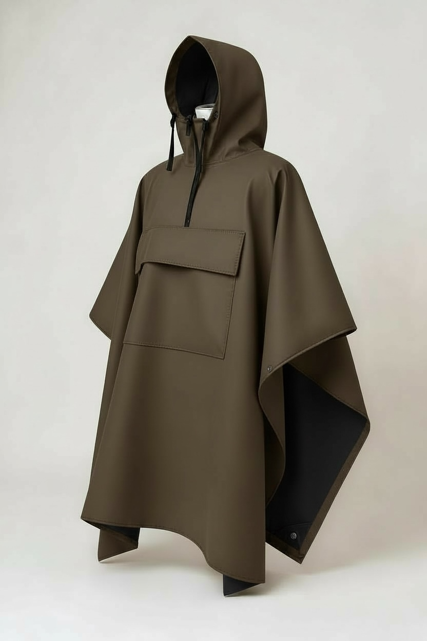 Poncho Imperméable Tactique NOMAIA - Café (Homme)