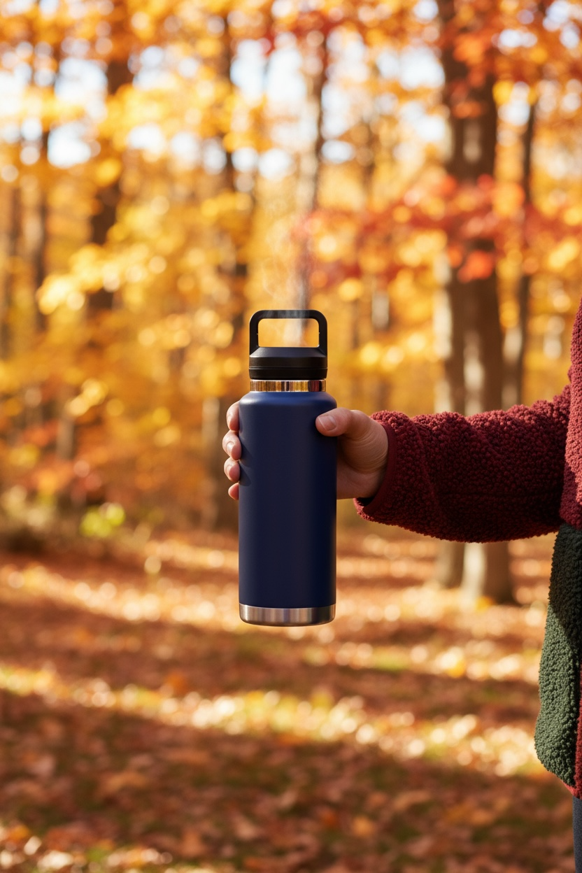 Bouteille Isotherme Acier Inoxydable \ Bleu