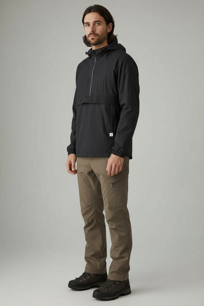 Anorak Ultra-Léger Automne/Hiver - Noir (Homme)