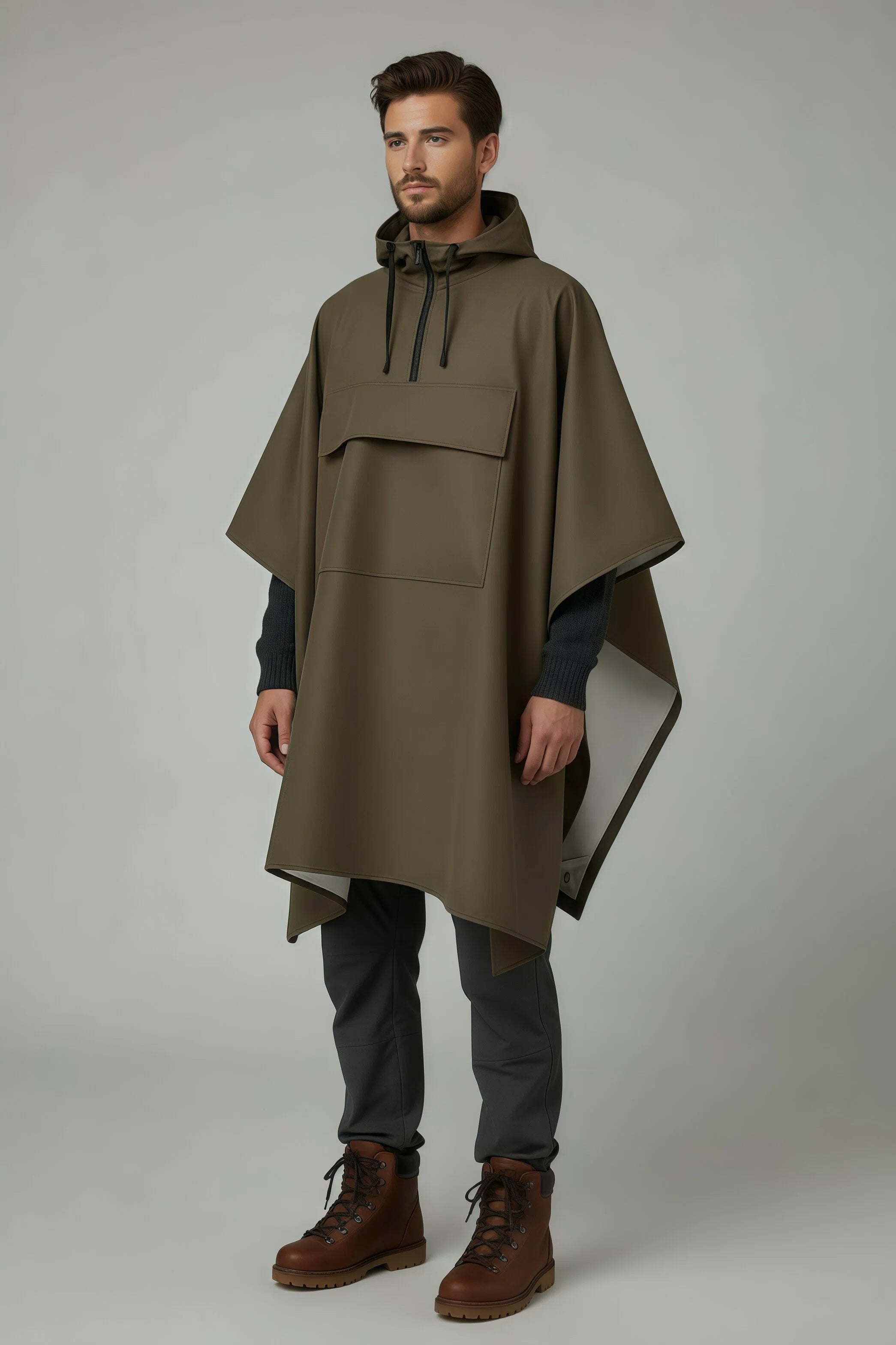 Poncho Imperméable Tactique 3 en 1 ,poncho, tarp, abri d'urgence