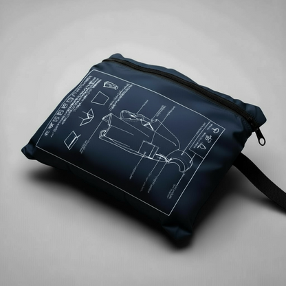 Poncho Imperméable Tactique NOMAIA - Bleu Foncé (Homme)