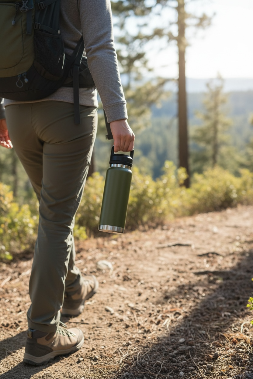 Bouteille Isotherme Acier Inoxydable \ Vert