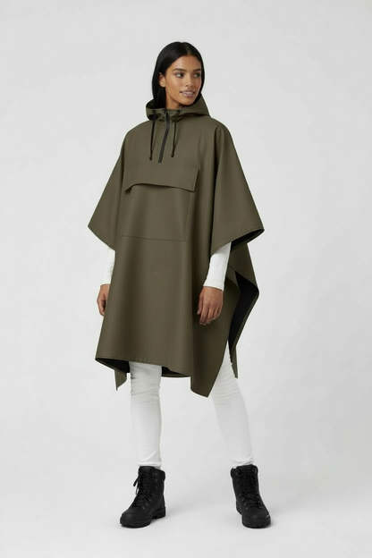 Poncho Imperméable Tactique NOMAIA - Café (Femme)