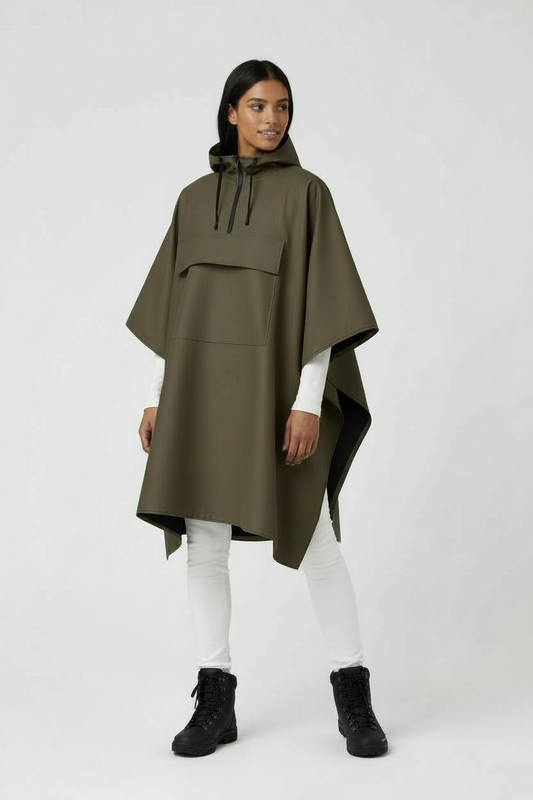 Poncho Imperméable Tactique NOMAIA - Café (Femme)