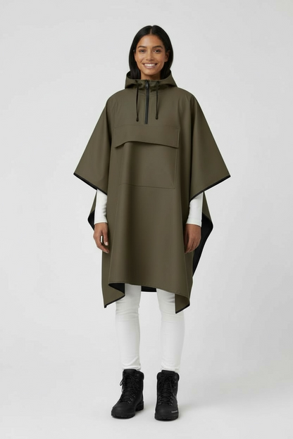 Poncho Imperméable Tactique NOMAIA - Café (Femme)