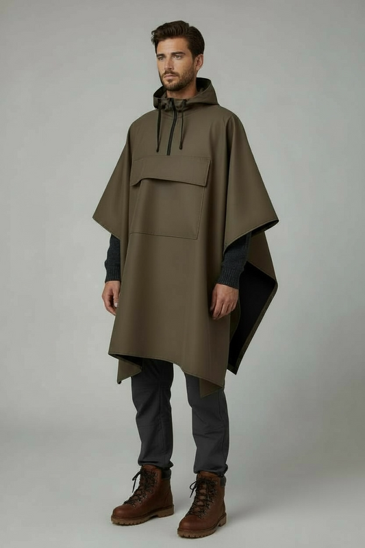 Poncho Imperméable Tactique NOMAIA - Café (Homme)
