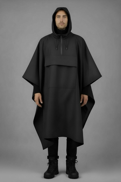 Poncho Imperméable Tactique NOMAIA - Noir (Homme)